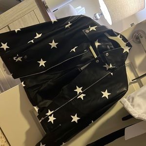 Star leather jacket